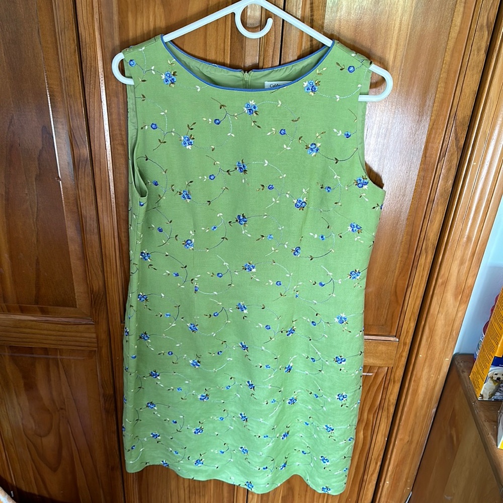 Linen blend dress